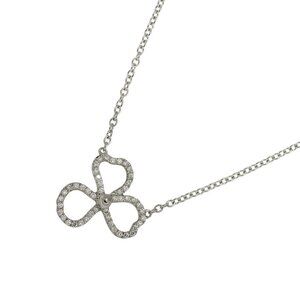 TIFFANY Co. Diamond Flower Necklace Platinum 90286490